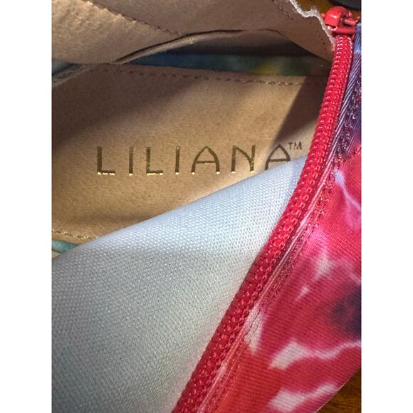 Liliana colorful peep toe heel size 10 - Picture 5 of 8